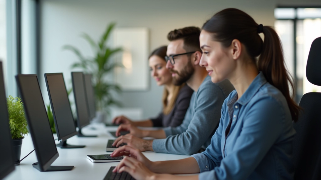 Modernes Büro mit Fokus auf barrierefreie Webentwicklung und inklusives Design