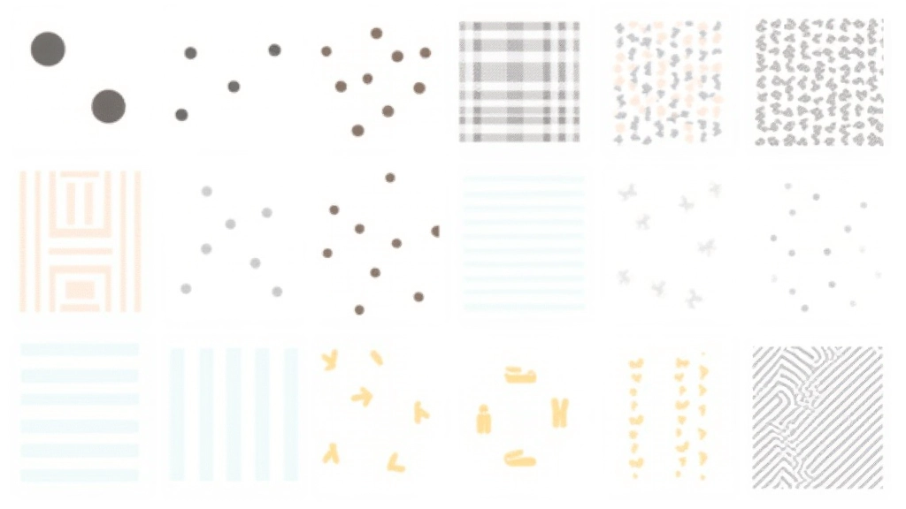 Verschiedene Muster und Texturen — Punkte, Linien, Schraffur — für farbblinde Nutzer